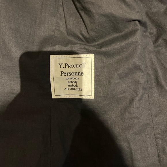 Black Y.projecT Personne jacket - Picture 3 of 3